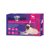 Краплі на холку MoxiShield протипаразитарні, для собак вагою 4-10 кг, 1.2 мл, 2 піпетки