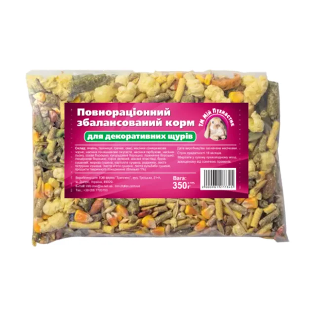 Полнорационный корм Мой Пушистик для крыс, 350 г