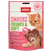 Ласощі Mera Snacks Crunch&Soft Lachs для котів, снеки з лососем, 200 г