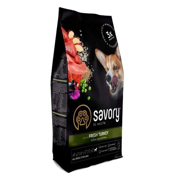 Сухий корм Savory All Breed Sterilised Fresh Turkey для стерилізованих собак усіх порід, зі свіжою індичкою, 3 кг