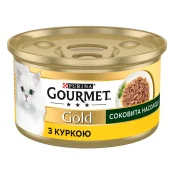 Вологий корм Purina Gourmet Gold "Соковита насолода" для дорослих котів, шматочки з куркою, 85 г