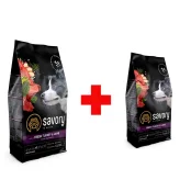 Сухой корм для собак средних пород Savory, со свежим мясом индейки и ягненка, Акция 3+1 кг