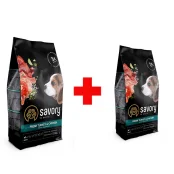 Сухий корм для цуценят Savory, зі свіжим м’ясом індички та куркою, Акція 3+1 кг