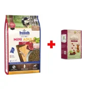 Сухой корм Bosch HPC Mini Adult с ягнёнком и рисом, для собак, 3 кг, акция + 1 кг лакомств Sammy`s