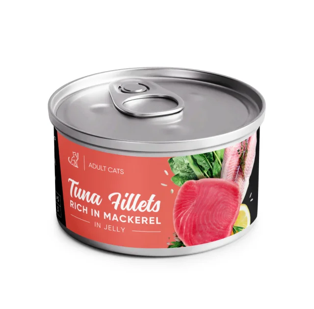 Влажный корм Savory Chicken Fillets rich in Mackerel in Jelly for Adult Cats для взрослых котов, филе тунца с макрелью в желе, 70 г