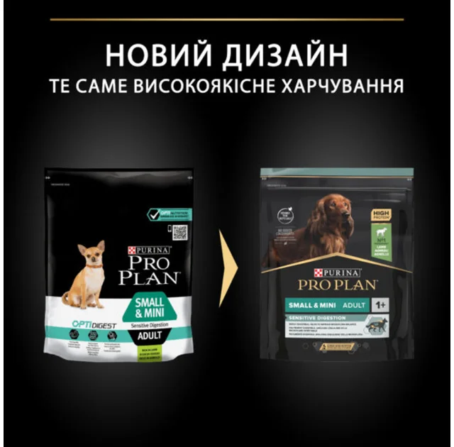 Сухий корм Purina Pro Plan Dog OptiDigest для дрібних собак з чутливим травленням, 700 г