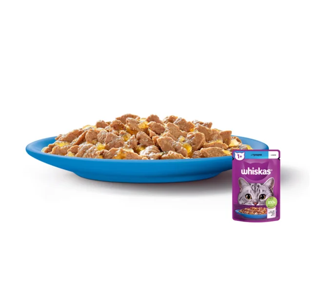 Вологий корм Whiskas для котів, з тунцем в желе, 85 г