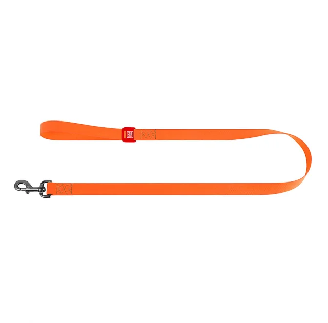 Поводок Waudog Waterproof для собак, водостойкий, размер L-XXL, 25 мм, 122 см, оранжевый