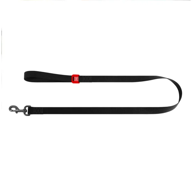Поводок Waudog Waterproof для собак, водостойкий, размер M, 20 мм, 122 см, черный