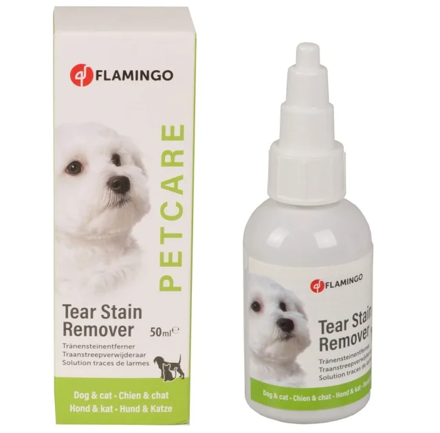Капли Flamingo Petcare Tear Stain Remover для удаления пятен от слез у собак и кошек, 50 мл