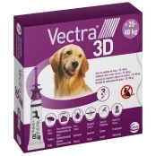 Краплі Ceva Vectra 3D від бліх і кліщів для собак вагою від 25 до 40 кг, 4.7 мл, ціна за 1 піпетку