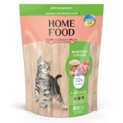 Сухий корм Home Food Супер-преміум для кошенят всіх порід, з ягням, 400 г