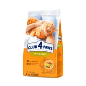 Сухий корм Клуб 4 Лапи Adult Cat Premium для дорослих кішок, з кроликом, 2 кг