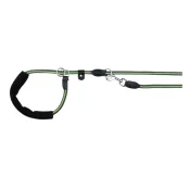 Поводок-удавка Trixie Fusion для собак, размер M–XL, чёрно-зелёная, 13 мм, 1.9 м