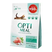 Сухий корм Optimeal для кошенят, з куркою, 200+100 г