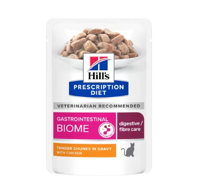 Вологий корм Hill’s Comida Húmeda Prescription Diet Gastrointestinal, при захворюваннях шлунково-кишкового тракту, для котів, з куркою, 85г