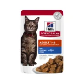 Вологий корм Hill's Science Plan Feline Adult, для котів, з океанічною рибою, 85 г