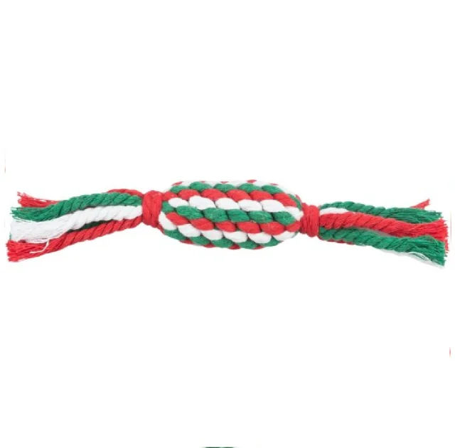Іграшка Trixie Playing Rope Candy для собак, різдвяна цукерка, з канату, 24 см