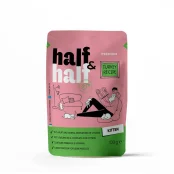 Влажный корм Half&Half для котят, кусочки с индейкой в желе, пауч, 100 г