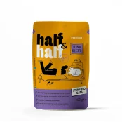 Влажный корм Half&Half для стерилизованных кошек, кусочки с тунцем в соусе, пауч, 100 г