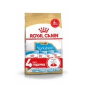 Акционный набор Royal Canin Yorkshire Puppy для щенка йоркширского терьера, 1.5 кг + 4 пауча в подарок