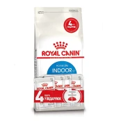 Акційний набір Royal Canin Indoor Long Hair для довгошерстих кішок, що постійно живуть у приміщенні, 2 кг + 4 пауча в подарунок