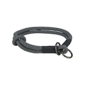 Нашийник-зашморг Trixie Soft Rope для собак, розмір XS-S, 30 см/10 мм, чорний/сірий