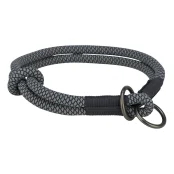Нашийник-зашморг Trixie Soft Rope для собак, розмір S-M, 40 см/10мм, чорний/сірий