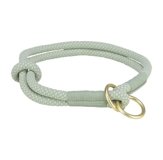 Нашийник-зашморг Trixie Soft Rope для собак, розмір S-M, 40 см/10мм, шавлія/м'ятний