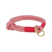 Нашийник-зашморг Trixie Soft Rope для собак, розмір L-XL, 55 см/10мм, червоний/крем