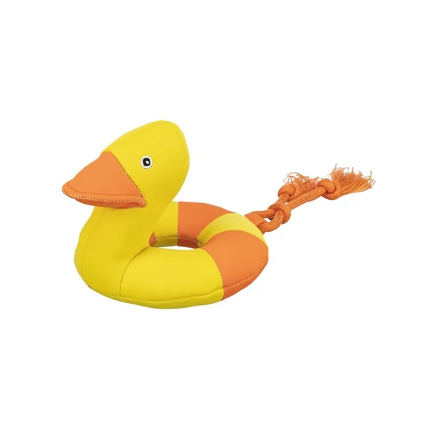 Игрушка Trixie Aqua Toy утка на веревке, для собак, ткань, 20 см/36 см