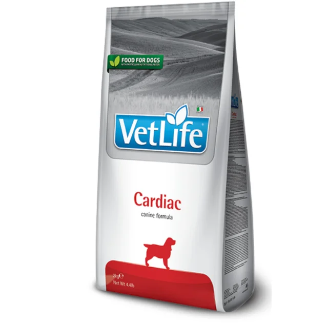 Сухий лікувальний корм для собак Farmina Vet Life Cardiac дієт. харчування, при хронічній серцевій недостатності, 2 кг
