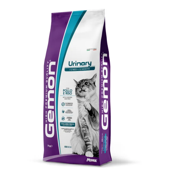 Сухий корм Gemon Cat Urinary підтримка сечовидільної системи для дорослих кішок, курка з рисом, 7 кг