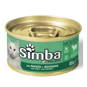 Вологий корм Monge Simba Cat Wet для котів, з телятеною, 85 г