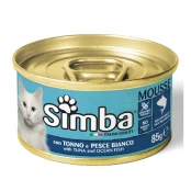 Вологий корм Monge Simba Cat Wet для котів, з тунцем та океанічною рибою, 85 г