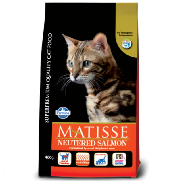 Сухий корм Farmina Matisse Neutered Salmon для стерилізованих кішок, з лососем, 10 кг