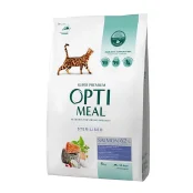 Сухий корм Optimeal для стерилізованих кішок та кастрованих котів, лосось, 4 кг