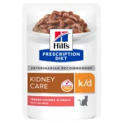 Вологий корм Hill's Prescription Diet k/d Multicare для котів, з лососем, 85 г