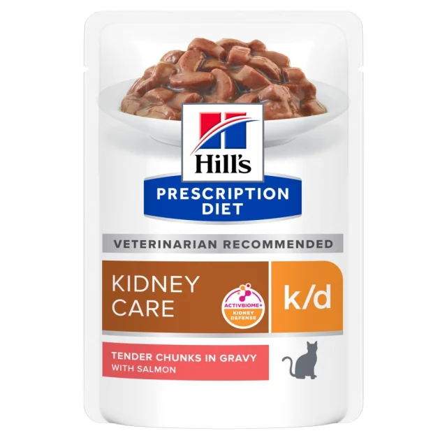 Вологий корм Hill's Prescription Diet k/d Multicare для котів, з лососем, 85 г