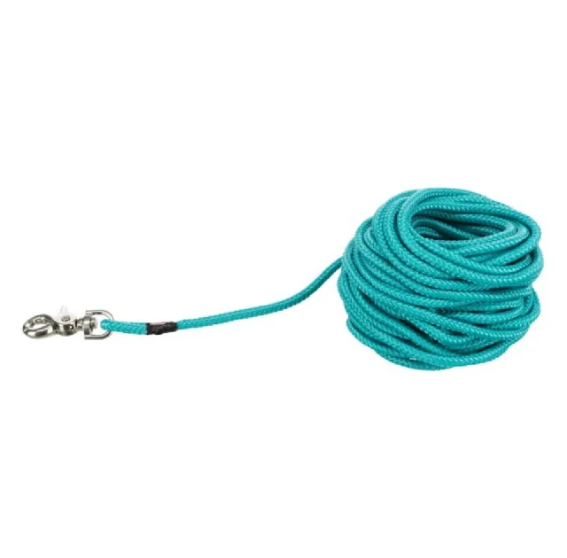 Поводок Trixie для собак, тросовий з карабіном, круглий, S-L, 5м/6мм, океан