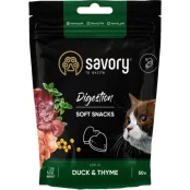 М'які ласощі Savory Digestion Snack для котів, для покращення травлення котів, качка та чебрець, 50 г