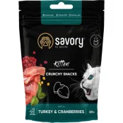 М'які ласощі Savory Kitten Snack для котів, для здорового росту кошенят, індичка та журавлина, 50 г