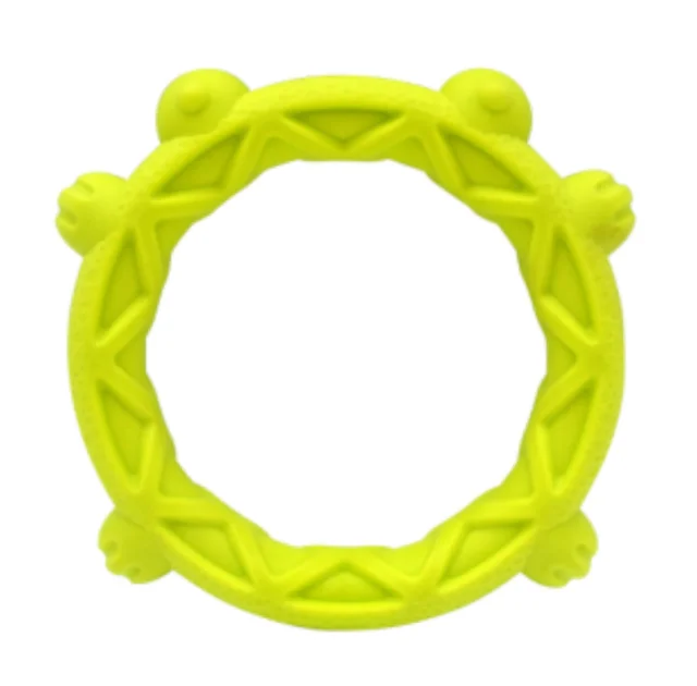 Игрушка AnimAll GrizZzly, кольцо-лягушка, зеленая, M, 16.9×16.4×2.6 см