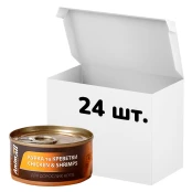 Упаковка консервів AnimAll для котів, курка з креветками, 85 г, 24 штуки