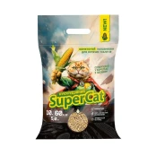 Наполнитель кукурузный Collar SuperCat комкующийся для кошачьих туалетов, 5 кг