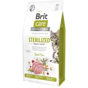 Сухий корм Brit Care Cat GF Sterilized Immunity для стерилізованих коті, свинина, 7кг