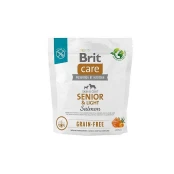 Беззерновой сухой корм Brit Care Dog Grain-free Senior & Light для стареющих собак, с лососем, 1 кг