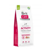 Сухой корм Brit Care Sustainable Activity для активных собак курица и насекомые, 12 кг