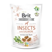 Лакомство Brit Care Crunchy Cracker Insects with Salmon для собак, для чувствительного пищеварения насекомого и лосось тимьян, 200 г