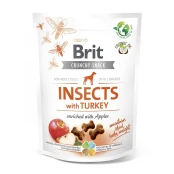 Лакомство Brit Care Crunchy Cracker Insects with Turkey, для собак, для поддержания веса, насекомые и индейка яблоко, 200 г